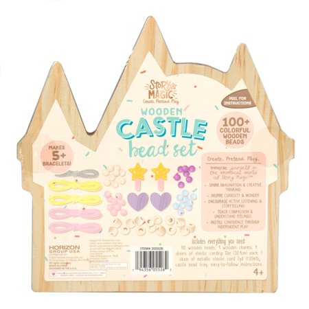 STORY MAGIC radošais komplekts Koka pils pērlītes, 205526 