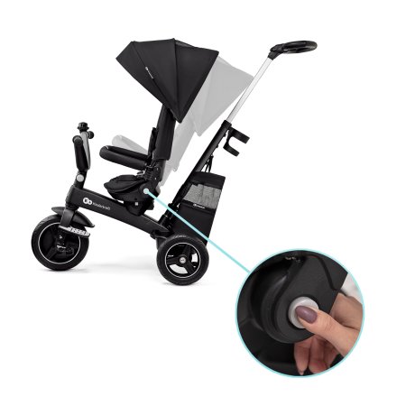KINDERKRAFT trīsritenis EASYTWIST, melns, KREASY00BLK0000 
