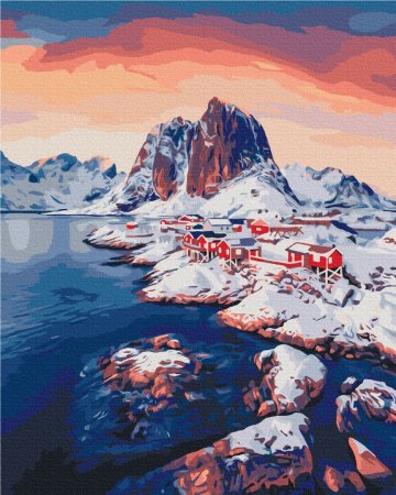 BRUSHME Izkrāso pēc numerācijas Dawn on the Lofoten Islands, BS52770 BS52770