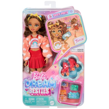 BARBIE Dream Besties Roller Skate – Terēza, JFX98 