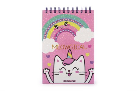DREAM POP piezīmju burtnīca ar krāsainām pildspalvām, vienradži, K30301-33014 