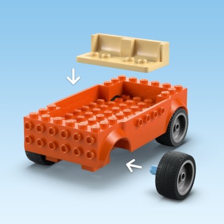 11202 LEGO® 4+ Berry Bluey pludmalē un ģimenes ceļojums ar auto 