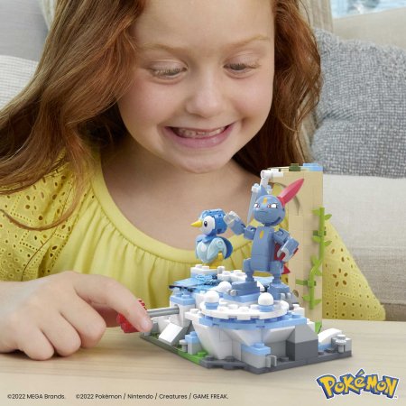 MEGA CONSTRUX POKEMON Piplup un Sneasel ziema, HKT20 HKT20