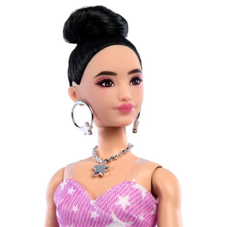 BARBIE Deluxe Fashionistas lelle rozā kleitā, JJN71 