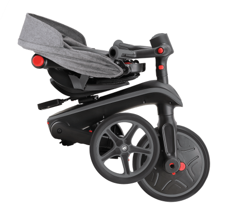 GLOBBER skrejritenis Explorer Trike 4in1, melni pelēks, 732-120 