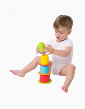 PLAYGRO bath toy Chewy Stack and Nest Cups, 187253 187253
