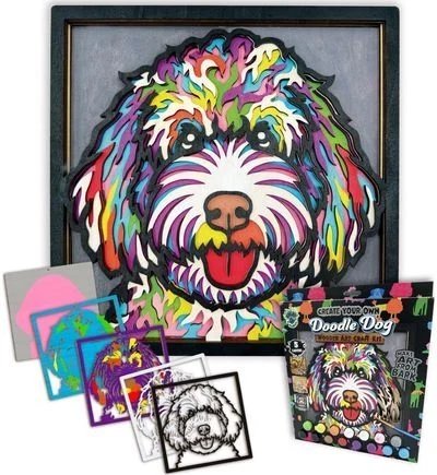 SPLAT PLANET 3D koka radošais komplekts Doodle Dog, SP48189 