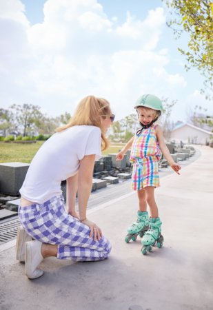 GLOBBER skrituļslidas Learning Skates 2 in 1, izmērs 30–33, piparmētru krāsas, 783-206 