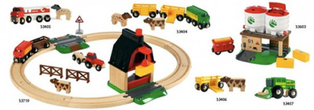 BRIO Fermas dzelzceļa komplekts, 33719 33719