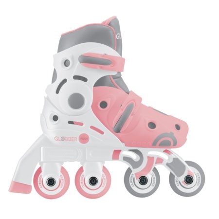 GLOBBER skrituļslidas Learning Skates 2 in 1, izmērs 26–29, pasteļrozā, 780-210 