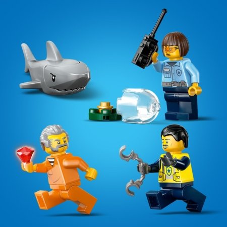 60456 LEGO® City Police Pakaļdzīšanās ar policijas laivu 
