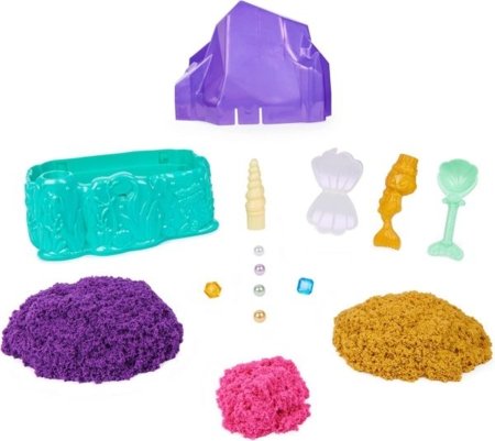KINETIC SAND Kinētiskās smiltis Mermaid crystal playset, 6064333 