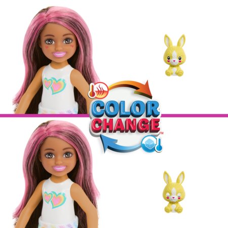 BARBIE Čelsija Cutie Reveal lelle krāsu sapnis, HRK42 