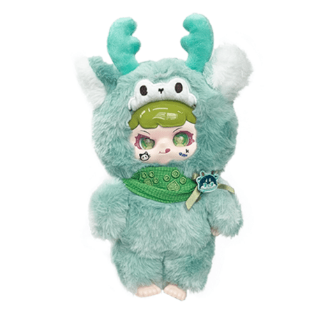 MIYOO 2 plīša lelle ar vinila sejiņu, 20 cm, sortiments, YL0334 