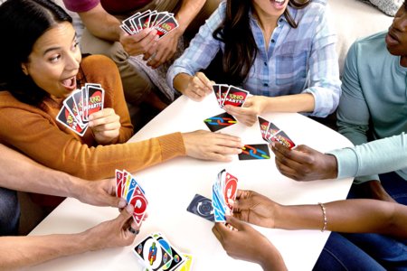 MATTEL GAMES UNO kārtis Party (atjauninātas), JJV58 