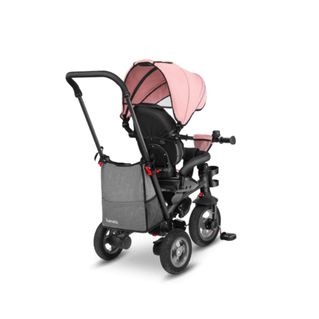 LIONELO trīsritenis TRIS, Candy rose/Grey, LO-TRIS 
