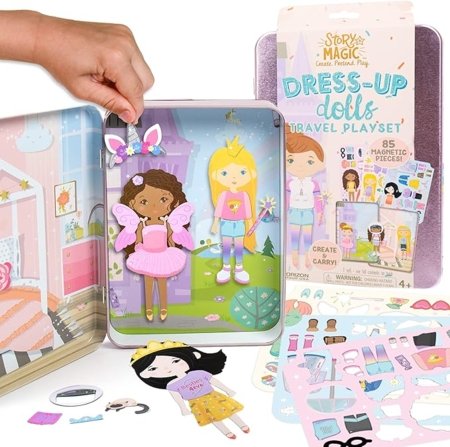 STORY MAGIC  radošais komplekts  Dress-Up Dolls Travel Playset , 201242 
