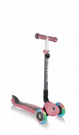GLOBBER skrejritenis Go Up Deluxe Lights, tumši pasteļrozā, 646-210 646-210