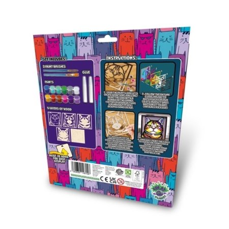 SPLAT PLANET koka 3D krāsošanas attēls Kaķis, SP48165 