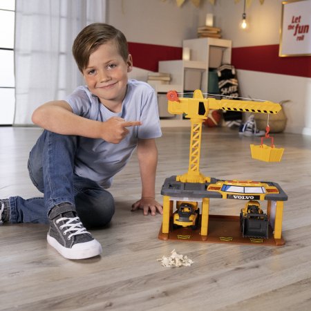 SIMBA DICKIE TOYS VOLOVO celtniecības stacijas komplekts, 203726009 203726009