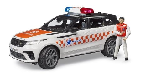 BRUDER Range Rover Velar Ātrās palīdzības mašīna ar šoferi, 2885 