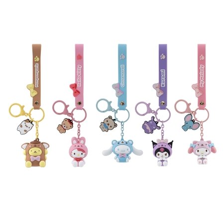 YUME Hello Kitty un Friends atslēgu piekariņš ar siksniņu, 11540 