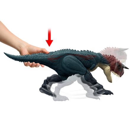 JURASSIC WORLD 1:32 interaktīvs Carnotaurus dinozaurs, JKG85 