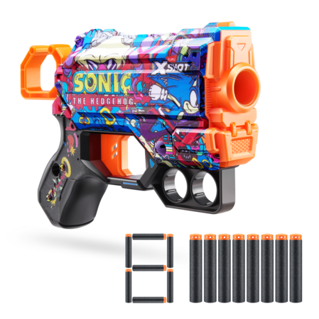XSHOT rotaļu pistole Sonic The Hedgehog, 8gab., sortiments, 36679 