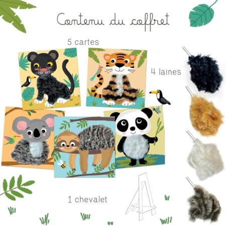 CRÉA LIGN' radošais vilnas vēršanas komplekts Tropu maigums, CL204 