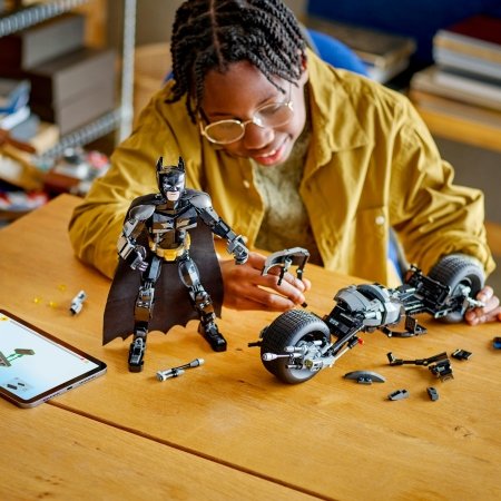 76273 LEGO® DC Batman™ Būvējama Betmena figūra un Bat-Pod motocikls 