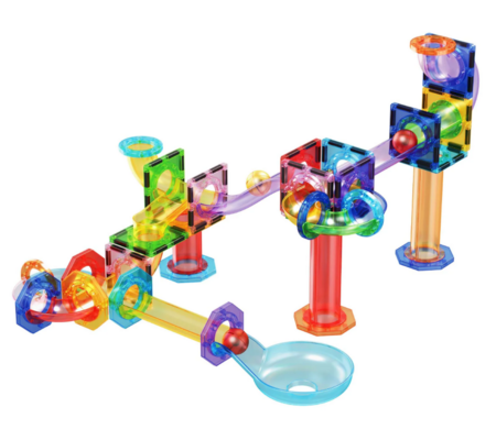 PICASSO TILES Magnētiskais konstruktors Marble Run 60 detaļas, PTG60 