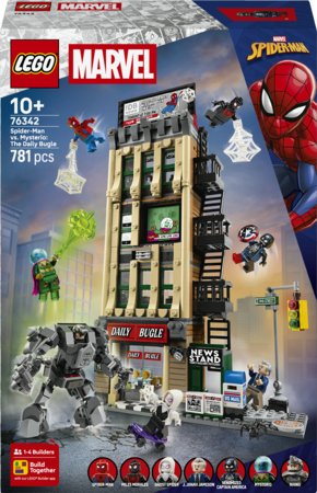 76342 LEGO® ǀ Marvel Zirnekļcilvēks pret Mysterio: The Daily Bugle 