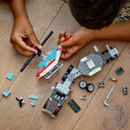 31146 LEGO® Creator Kravas Auto Ar Platformu Un Helikopteru 