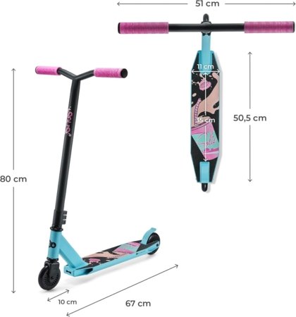 KINDERCRAFT sporta skrejritenis SOLIS, rozā, KRSOLI00PNK0000 