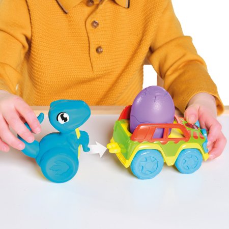 TOMY automašīnu komplekts ar dinozauru Chase & Roll Raptors, E73251 E73251