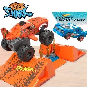 MEGA CONSTRUX HOT WHEELS Monster Truck Smash & Crash Tiger Shark konstruktors, HKF88 HKF88