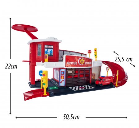 MAJORETTE Glābšanas stacija ar automašīnu Creatix, 212050038 212050038