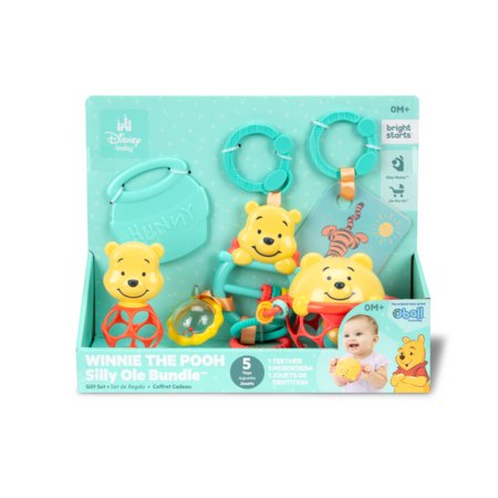 BRIGHT STARTS attīstošo rotaļlietu komplekts Winnie the Pooh Silly Ole Bundle,sortiments., 17454 