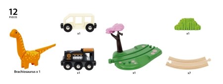 BRIO WORLD dinozauru piedzīvojumu komplekts Dinosaur Circle Set, 36098 