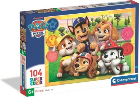 CLEMENTONI puzle Maxi Paw Patrol, 104 gab., 23753 