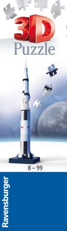 RAVENSBURGER 3D puzle Apollo Saturn V raķete, 440 gab., 11545 