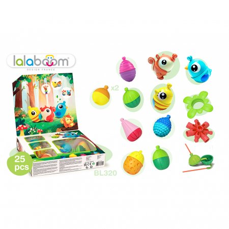 LALABOOM dāvanu komplekts ar pērlēm - dzīvnieki, 25gab., BL320 BL320