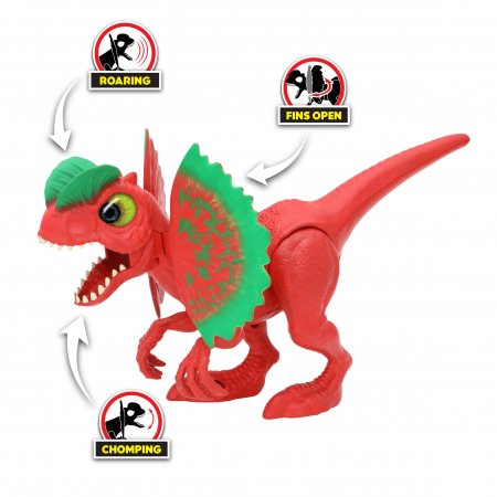 DINOS UNLEASHED dinozaurs Dilophosaurus - saliekties un iekost, 31126 31126