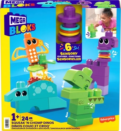 MEGA BLOKS Squeak n’ Chomp dino, HKN43 HKN43