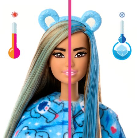 BARBIE lelle ar brūniem matiem Cutie Reveal Care Bears Series - Grumpy Bear, JCN96 