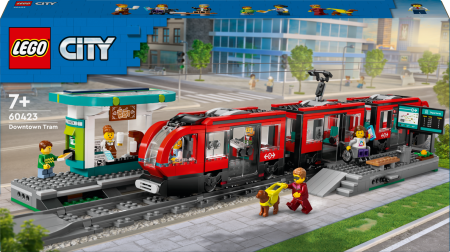 60423 LEGO® City Trains Pilsētas tramvajs un stacija 