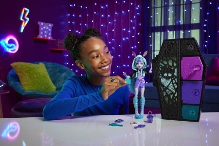 MONSTER HIGH SKULLTIMATES Spocīgie noslēpumi neona sērija Tvilija, HNF82 