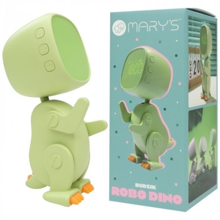MARY'S modinātājs ROBO DINO, Green, MW61059 