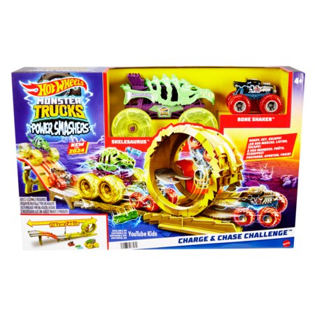 HOT WHEELS Monster Trucks Power Smashers trase jaudas cīnītāji, HXT05 