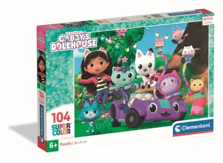 CLEMENTONI puzle Gabby's Dollhouse 2025 - 2, 104 gab., 25034 